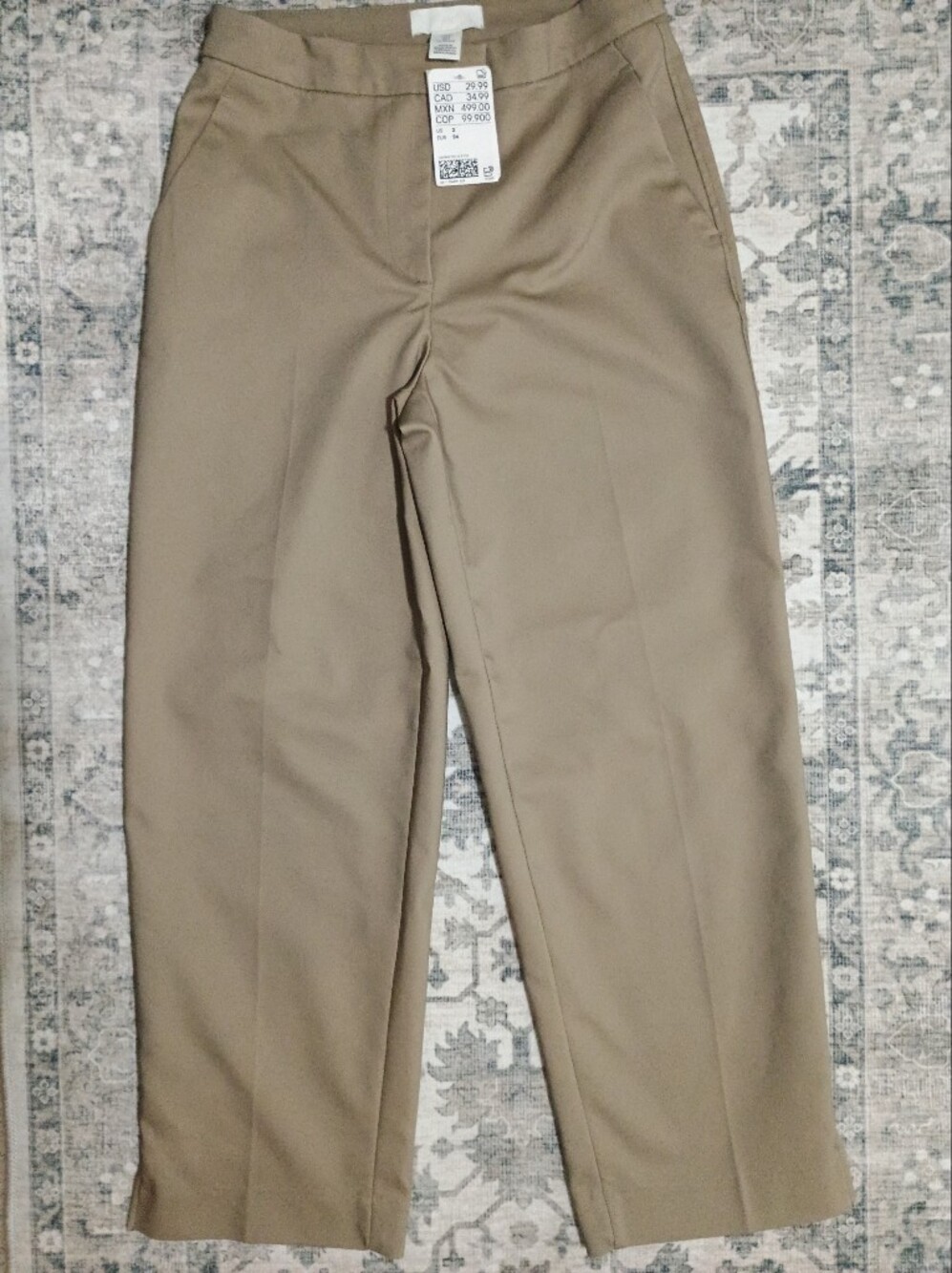 NWT H&M Ankle Dress Slacks, Size 2 - Picture 2 of 13